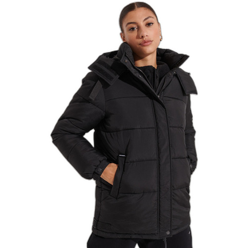 Textiel Dames Wind jackets Superdry Parka rembourré femme  Expedition Cocoon Zwart