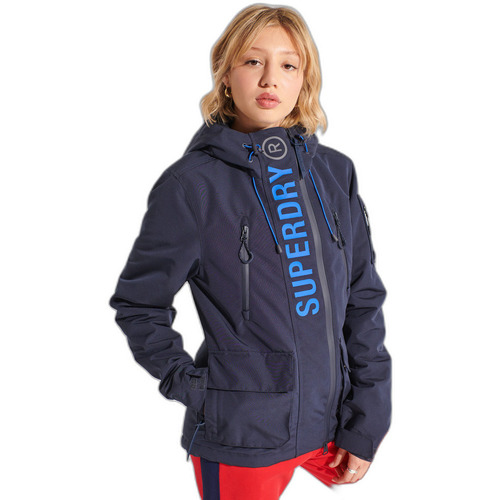 Textiel Dames Wind jackets Superdry Veste imperméable femme  Ultimate Windcheater Blauw