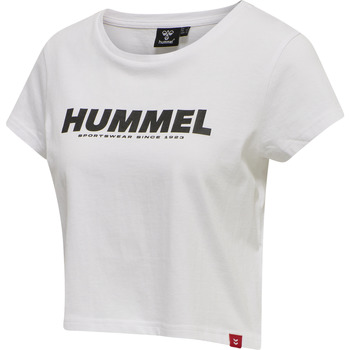 Textiel Dames T-shirts korte mouwen hummel T-shirt crop femme  Legacy Wit