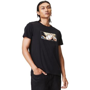 Textiel Heren T-shirts & Polo’s Capslab T-shirt col rond  Dragon Ball Z Saiyan Zwart
