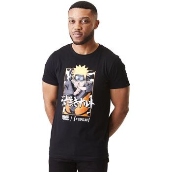 Textiel Heren T-shirts korte mouwen Capslab T-shirt  Naruto Zwart