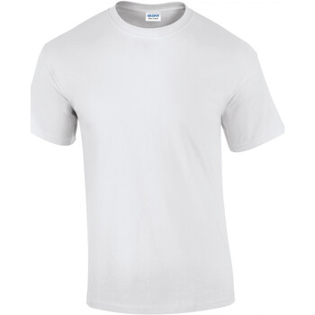 Textiel Heren T-shirts korte mouwen Gildan T-shirt ultra  Ultra Cotton ™ Wit