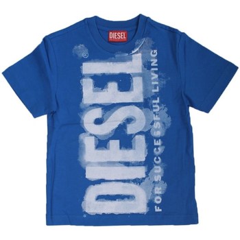 Textiel Jongens T-shirts korte mouwen Diesel J01131 Blauw