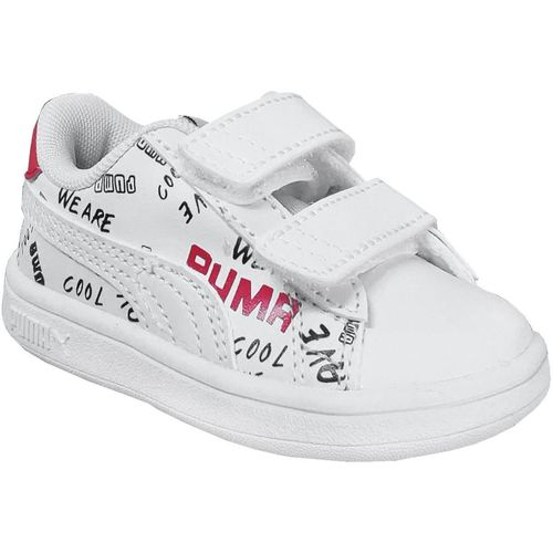 Schoenen Meisjes Lage sneakers Puma Smash v2 brand lovevinf Wit
