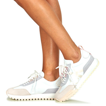 Calvin Klein Jeans TOOTHY RUNNER LACEUP MIX PEARL Wit / Beige