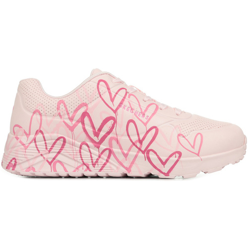 Schoenen Meisjes Sneakers Skechers Uno Lite Spread The Love Roze