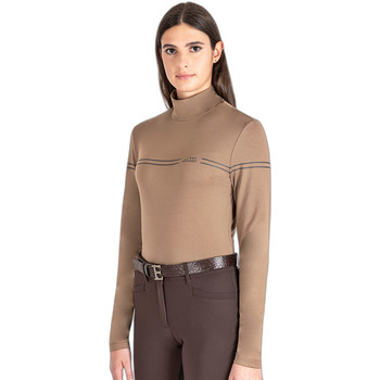 Textiel Dames Sweaters / Sweatshirts Equiline Sweatshirt équitation seconde peau femme Brown