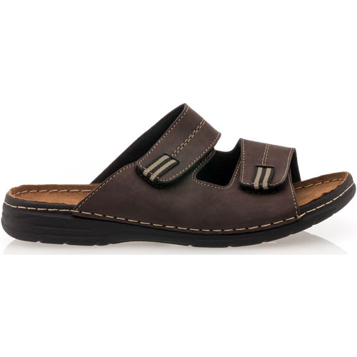 Schoenen Heren Sandalen / Open schoenen Enrico Azzi sandalen / blootsvoets man bruin Brown