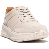 Schoenen Dames Sneakers FitFlop F-Mode Leather/Suede Flatform Sneakers - BEIGE - Maat 36 BEIGE