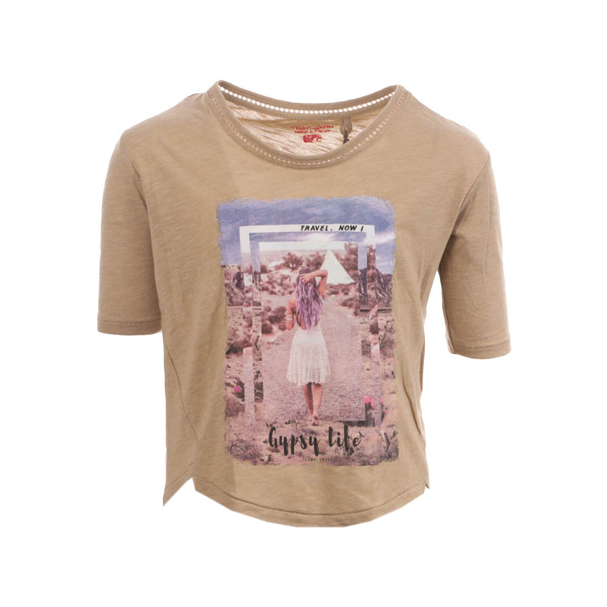 Textiel Meisjes T-shirts & Polo’s Teddy Smith  Beige