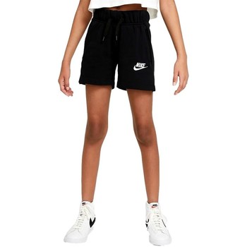 Textiel Meisjes Trainingsbroeken Nike PANTALON CORTO NIA  SPORTSWEAR CLUB DA1405 Zwart