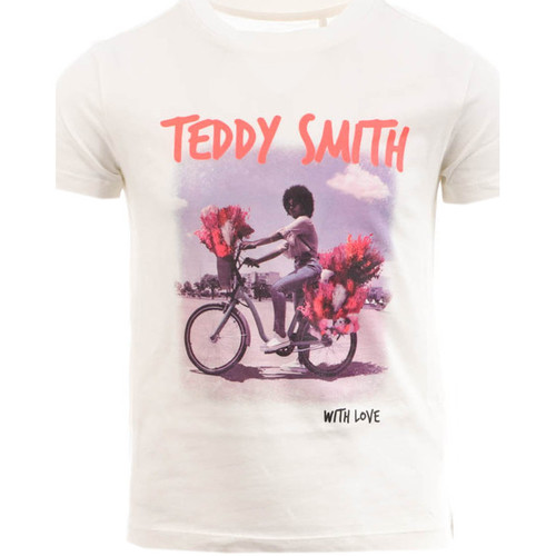 Textiel Meisjes T-shirts & Polo’s Teddy Smith  Wit