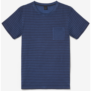 Textiel Heren T-shirts & Polo’s Le Temps des Cerises T-shirt RABLE Blauw