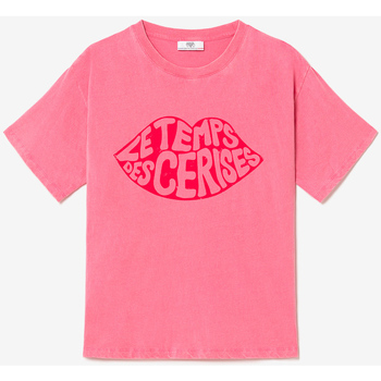Textiel Dames T-shirts & Polo’s Le Temps des Cerises T-shirt CASSIO Roze