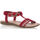 Schoenen Dames Sandalen / Open schoenen Divina sandalen / blootsvoets vrouw rood Rood
