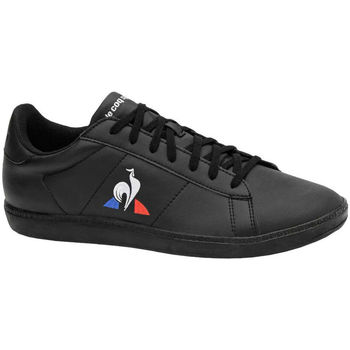 Schoenen Heren Sneakers Le Coq Sportif COURTSET TRIPLE BLACK Zwart