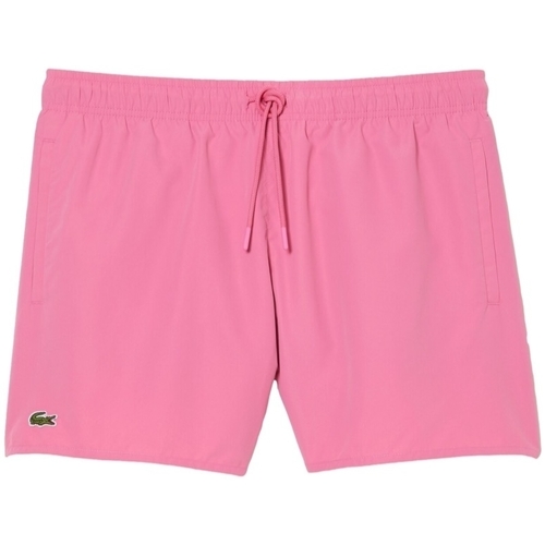 Textiel Heren Korte broeken / Bermuda's Lacoste Quick Dry Swim Shorts - Rose Vert Roze