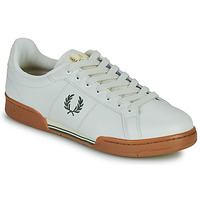 Schoenen Heren Lage sneakers Fred Perry B722 LEATHER Wit / Brown
