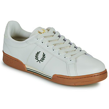 Schoenen Heren Lage sneakers Fred Perry B722 LEATHER Wit / Brown