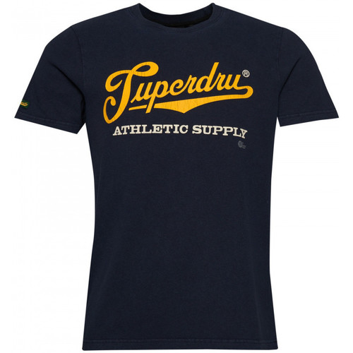 Textiel Heren T-shirts & Polo’s Superdry Vintage scripted college Blauw
