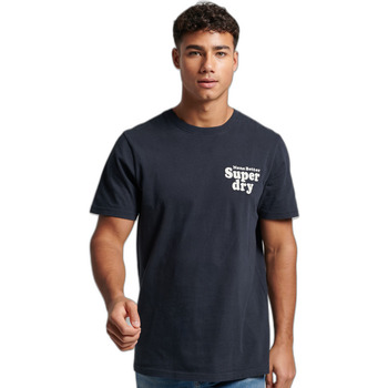 Textiel Heren T-shirts korte mouwen Superdry T-shirt classique  Vintage Cooper Blauw