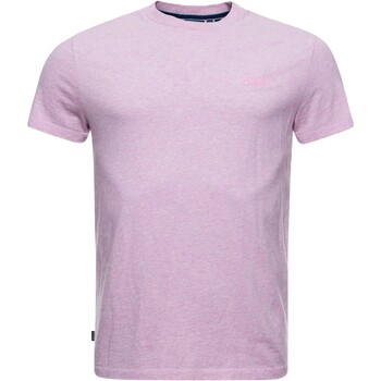 Textiel Heren T-shirts korte mouwen Superdry 235489 Roze