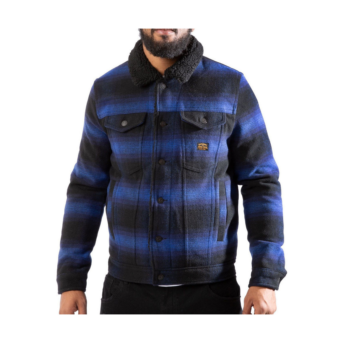 Textiel Heren Jasjes / Blazers Superdry  Blauw
