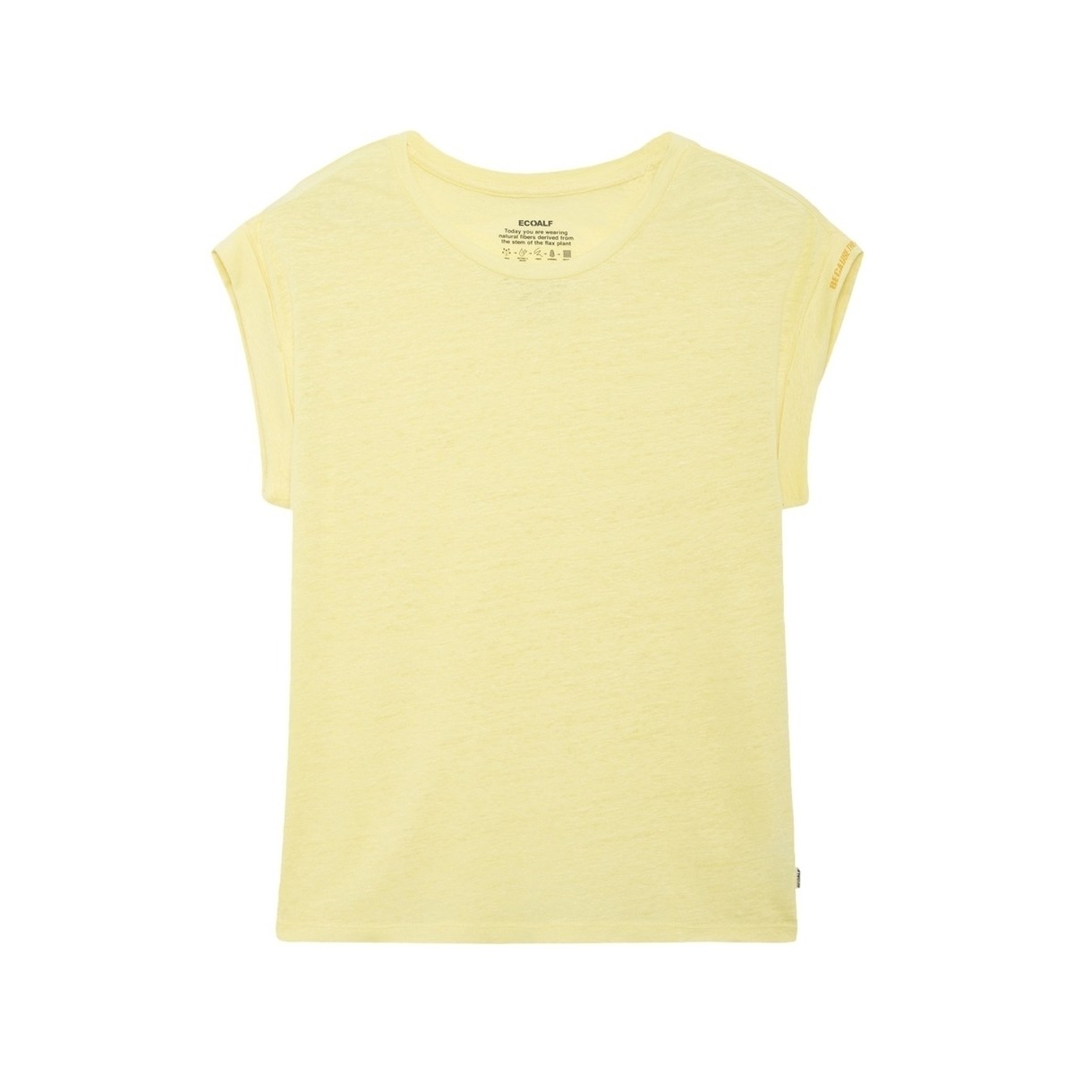 Textiel Dames Sweaters / Sweatshirts Ecoalf Aveiroalf T-Shirt - Lemonade Geel