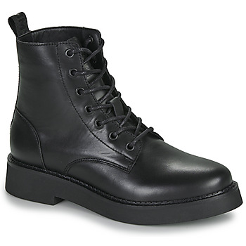 Tommy Jeans TJW LACE UP FLAT BOOT Zwart