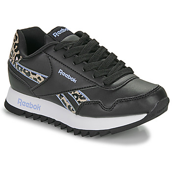 Schoenen Meisjes Lage sneakers Reebok Classic REEBOK ROYAL CL JOG PLATFORM Zwart / Leopard