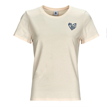 Textiel Dames T-shirts korte mouwen Petit Bateau MC COL ROND Beige