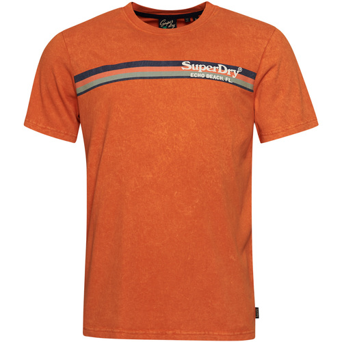 Textiel Heren T-shirts korte mouwen Superdry T-shirt  Vintage Venue Orange