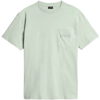 Textiel Heren T-shirts korte mouwen Napapijri NP0A4GBP Groen