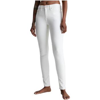 Textiel Dames Broeken / Pantalons Calvin Klein Jeans  Wit