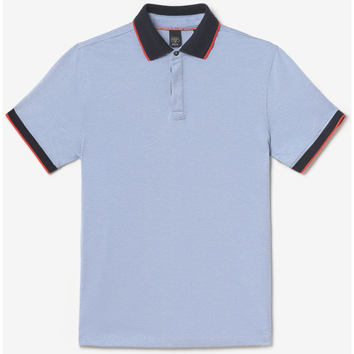 Textiel Heren T-shirts & Polo’s Le Temps des Cerises Poloshirt ORIAS Blauw