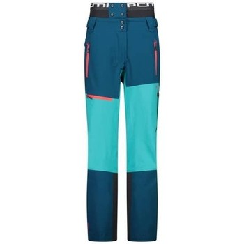 Textiel Dames Broeken / Pantalons Cmp 32W3676M916 Vert clair, Bleu, Orange