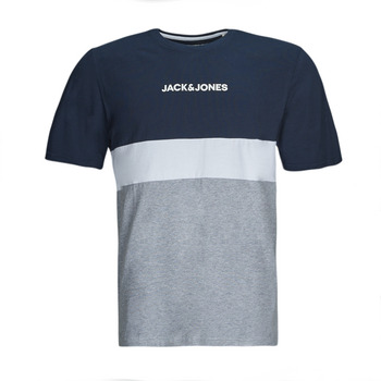 Textiel Heren T-shirts korte mouwen Jack & Jones JJEREID BLOCKING TEE SS Multicolour