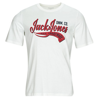Textiel Heren T-shirts korte mouwen Jack & Jones JJELOGO TEE SS O-NECK 2 COL AW23 SN Wit
