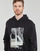 Textiel Heren Sweaters / Sweatshirts Calvin Klein Jeans CONNECTED LAYER LANDSCAPE HOODIE Zwart