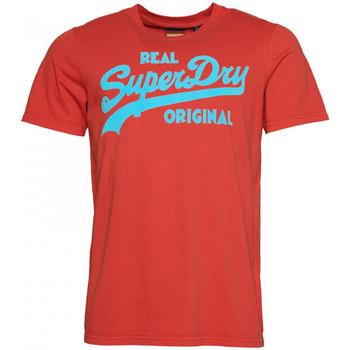 Textiel Heren T-shirts & Polo’s Superdry Vintage vl neon Rood
