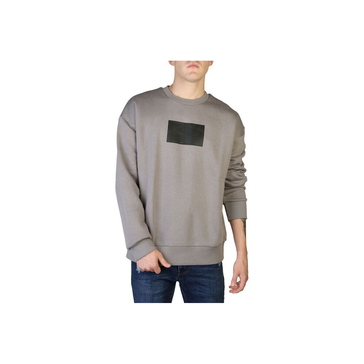 Textiel Heren Sweaters / Sweatshirts Calvin Klein Jeans - k10k110083 Grijs