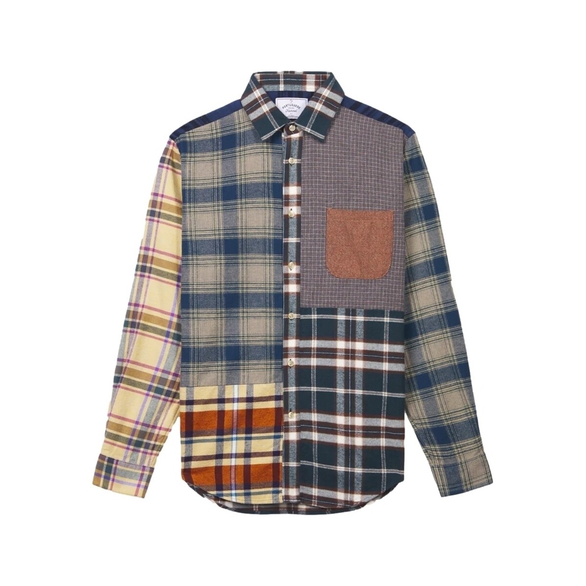 Textiel Heren Overhemden lange mouwen Portuguese Flannel Patchwork 2 Shirt Multicolour