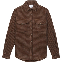 Textiel Heren Overhemden lange mouwen Portuguese Flannel Leaf Overshirt Brown