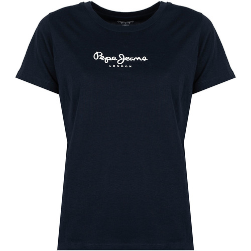 Textiel Dames T-shirts korte mouwen Pepe jeans PL505292 | Camila Blauw
