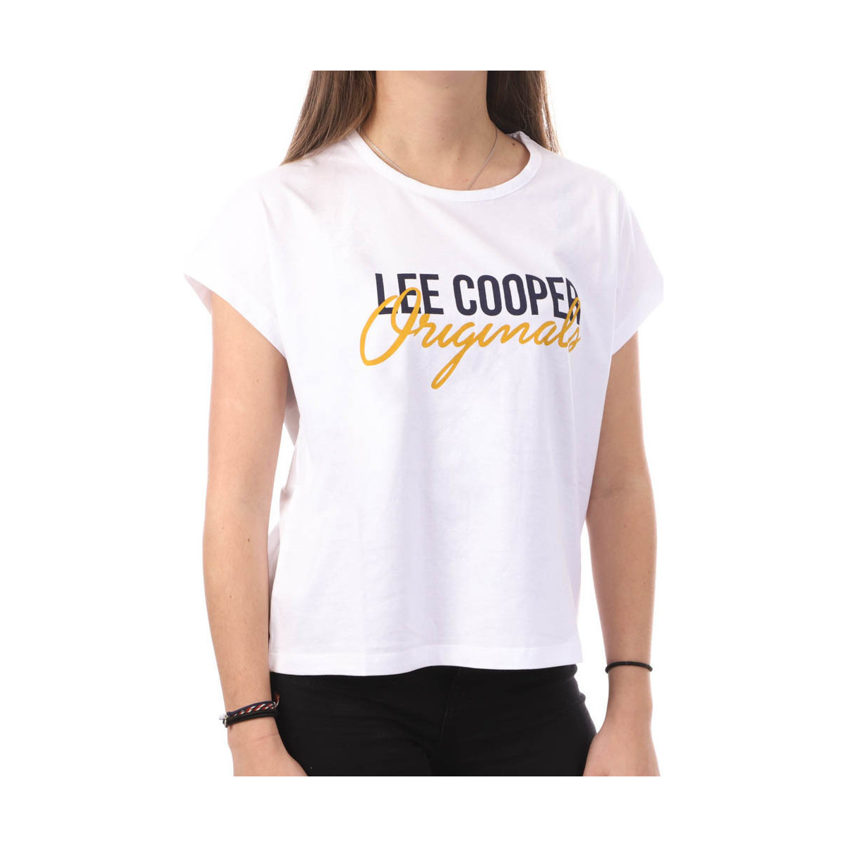 Textiel Dames T-shirts & Polo’s Lee Cooper  Wit