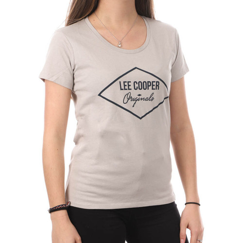 Textiel Dames T-shirts & Polo’s Lee Cooper  Grijs