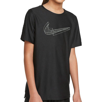 Textiel Meisjes T-shirts korte mouwen Nike  Zwart