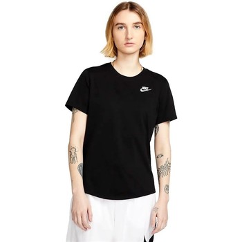 Textiel Dames T-shirts korte mouwen Nike CAMISETA NEGRA MUJER  DX7902 Zwart