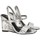 Schoenen Dames Sandalen / Open schoenen Karl Lagerfeld KL34610 ICE WEDGE Zilver