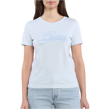 Textiel Dames T-shirts & Polo’s Guess W3GI36 I3Z14 Blauw